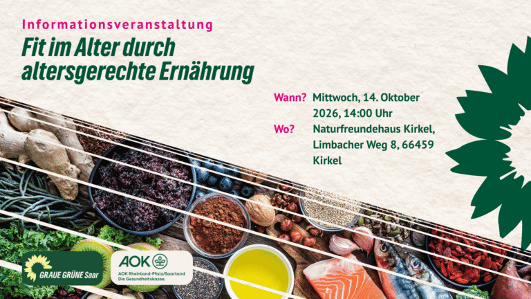 Informationsveranstaltung: Fit im Alter durch altersgerechte Ernährung